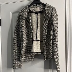 Women's Black and White Tweed Jacket